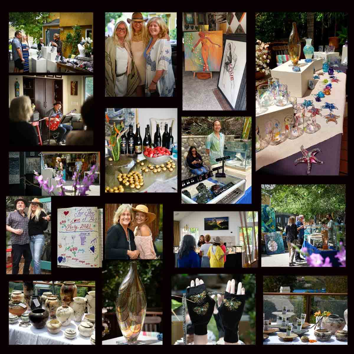 A collage of photos from Thank You May Day Party
